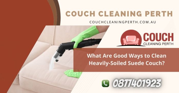 Clean Heavily-Soiled Suede Couch